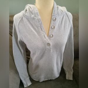 Like New, Hooded, Button Up Lady's Sweatshirt